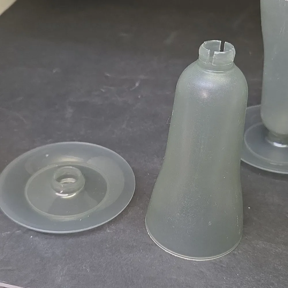 Vintage Tupperware Cups 754 Tall Sundae Parfait Set‎ Of 6 Smoke Gray